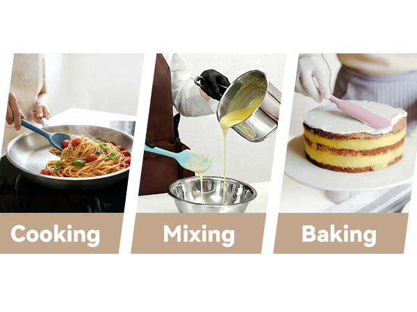 With a food grade silicone cooking utensils set, featuring small spatula silicone mini, jar spatula