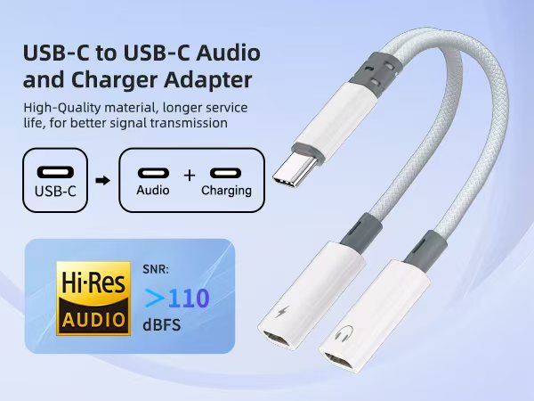 usb c splitter 1 in 2 out