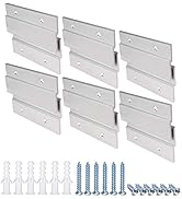 French Cleat Picture Hanger, Aluminum Z Hanger Interlocking Wall Mounting Bracket Hardware Kit Z ...