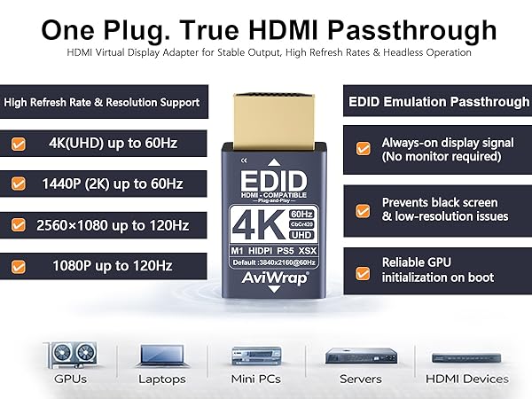 EDID Emulator Passthrough