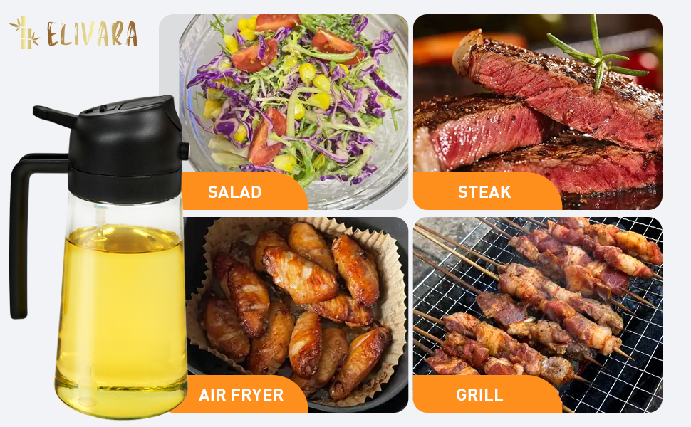 good for salads, steaks, Chicken, Kebabs