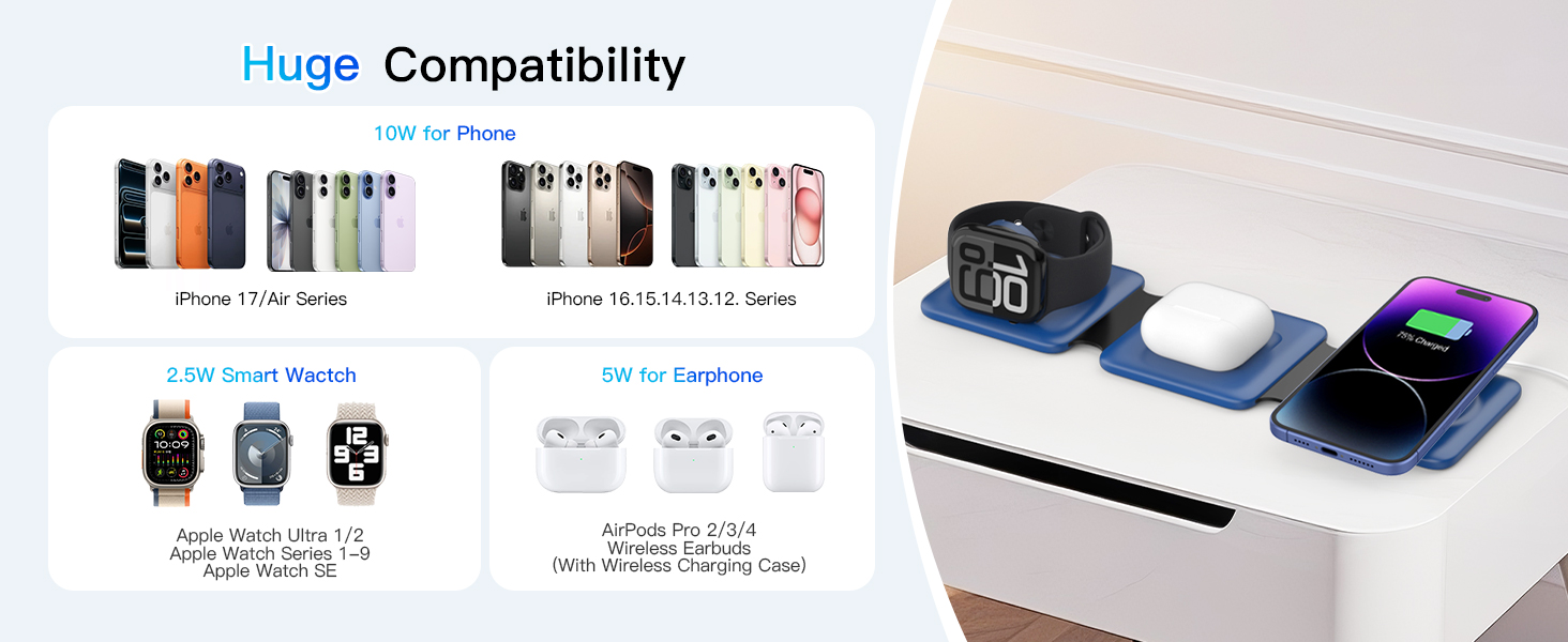 three in one charger for apple products