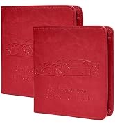 Peisicne 2-Pack Car Registration and Insurance Holder, Car Organization Vehicle Document Organize...