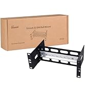 GeeekPi 10inch 2U Adjustable DIN Rail Mount Bracket for DeskPi RackMate T1/T0/T2/T0 Plus/T1 Plus,...