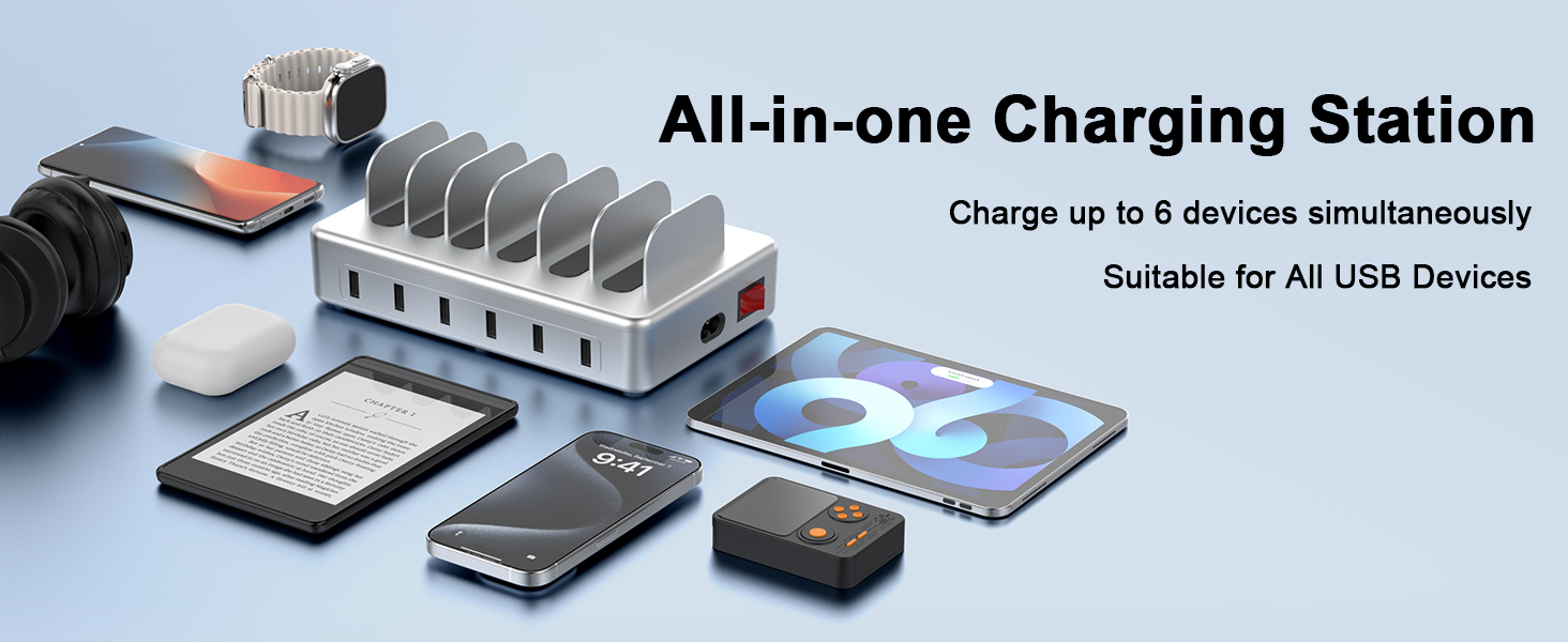  charging station for multiple devices