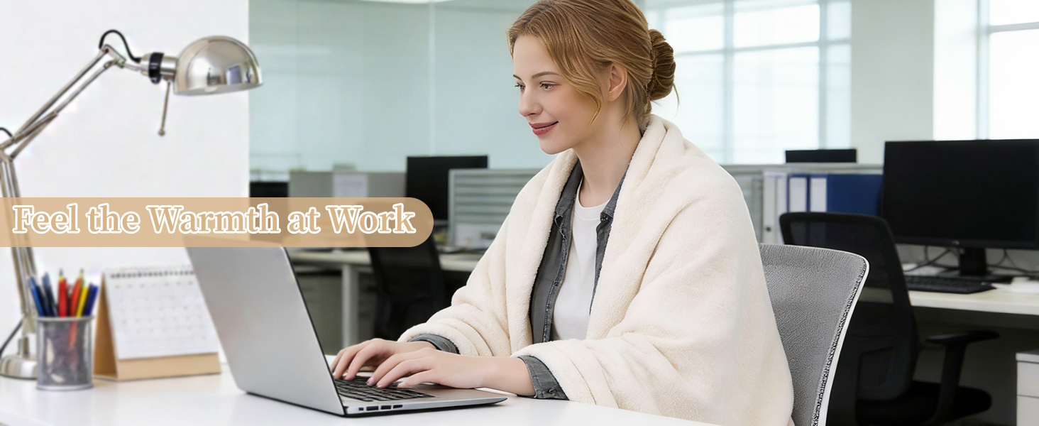 Electric heated blanket for back