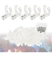 Tmyjfjingxi 100PCS 1/2Inch LED Rope Light Clips with 200PCS Screws for Outside PVC Outdoor Rope L...