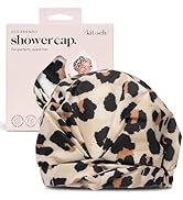 Kitsch Luxury Shower Caps for Women Reusable Waterproof - Large Shower Cap for Women and Men, Non...