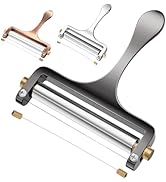 TOPULORS Cheese Slicer Cheese Cutter Stainless Steel Wire Cheese Slicer for Mozzarella, Cheddar, ...