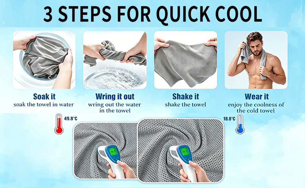 camping towels fast drying lightweight sports cooling towel workout towel cooling wraps for neck