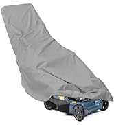 Push Lawn Mower Cover, Walk Behind Lawn Mower Covers Waterproof Heavy Duty, 600D Outdoor Push Mow...