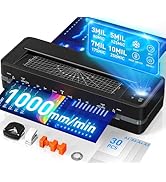 Qfun 3-10 Mil Thermal Laminator Machine 11x17 Heavy Duty Lamination Machine 4-Roller Commercial L...