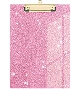 Glitter Acrylic Clipboard Decorative Standard A4 Letter Size 12.2" x 8.7", Fashion Bling Clip Boa...