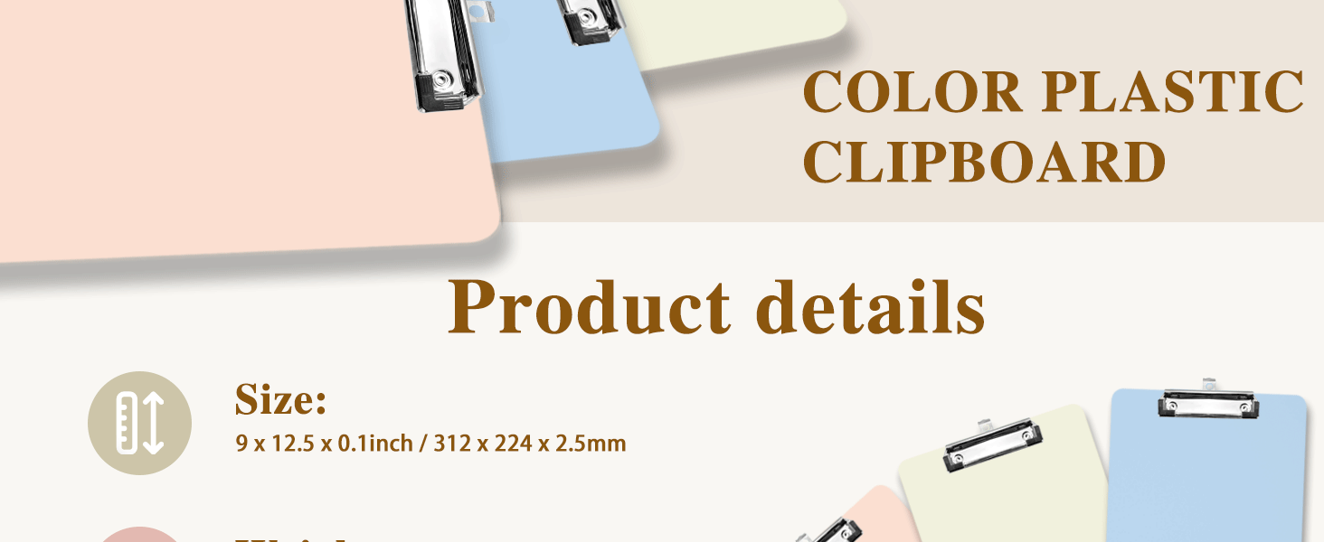 Plastic Clipboards