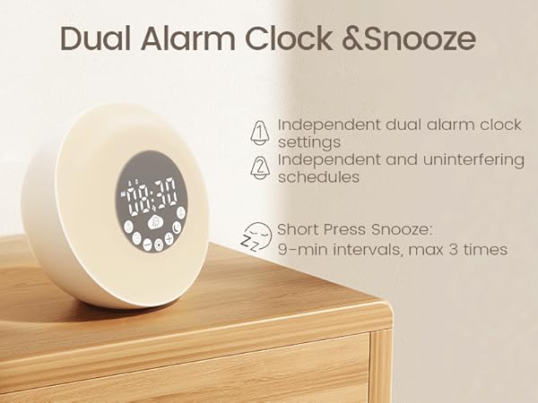 Sunrise alarm clock