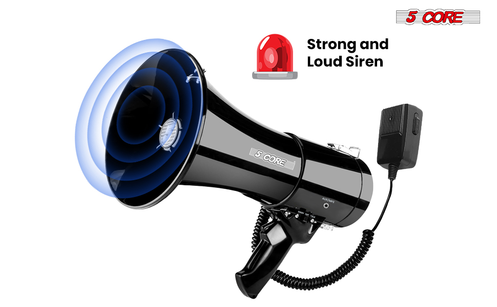 bullhorn loud horn rechargeable siren portable cheer mega phone speaker teacher outdoor
