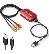 Viagkiki RCA to HDMI Adapter, AV to HDMI Converter, RCA to HDMI Composite Audio Video Converter f...