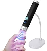 Lynsalene Mini UV Nail Lamp, Portable Flash Cure Light with Upgraded Magnetic Stand &amp; Smart Senso...