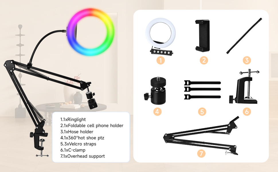 RGB ring light