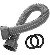 Water Outlet Hose Sink Drain Flexible Drain Pipe 50cm Thread Tubing Pipe Telescopic Hose Washing ...