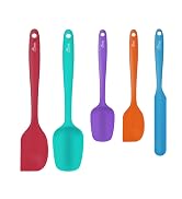 silicone spatula set for nonstick cookware heat resistant dishwasher safe