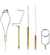 HERCULES Fly Tying Tools, Fly Tying Kit with Bobbin Thread Holder, Wire Threader, Knot Whip Finis...
