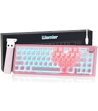 Womier 60% Percent Keyboard Gaming, Creamy Mechanical Wired Keyboard Anime