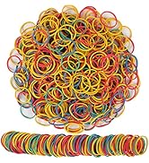 AMUU Rubber Bands 750pcs colour Elastic band size 25mm 1 inch rubber bands Small Rubber Band for ...