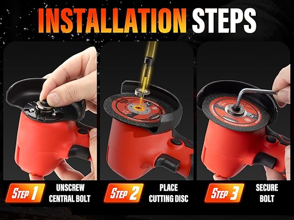 TEENO Cordless Angle Grinder