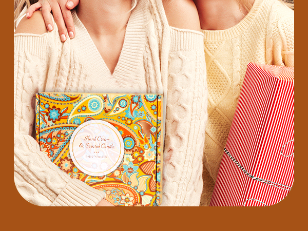 Hand Cream Gifts for Women, Scented Candle Gift Set
