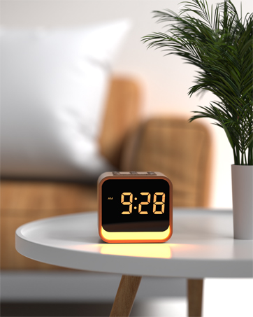 Wooden Sound Machine Alarm Clock