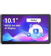 ELECROW ESP32 Display 1024x600, 10.1 Inch HMI ESP32-P4 IPS Touch Screen, Support AI Speech Intera...