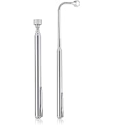 Rechabite 2 Pieces 5 LBS Flexible Magnetic Pickup Tool Set, 23.6" Spring Bendable Extension Pick ...