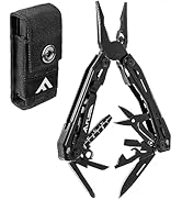 FLISSA 16-in-1 Stainless Steel Multi Tool, EDC Multitool with Pocket Knife, Pliers, Belt Clip and...
