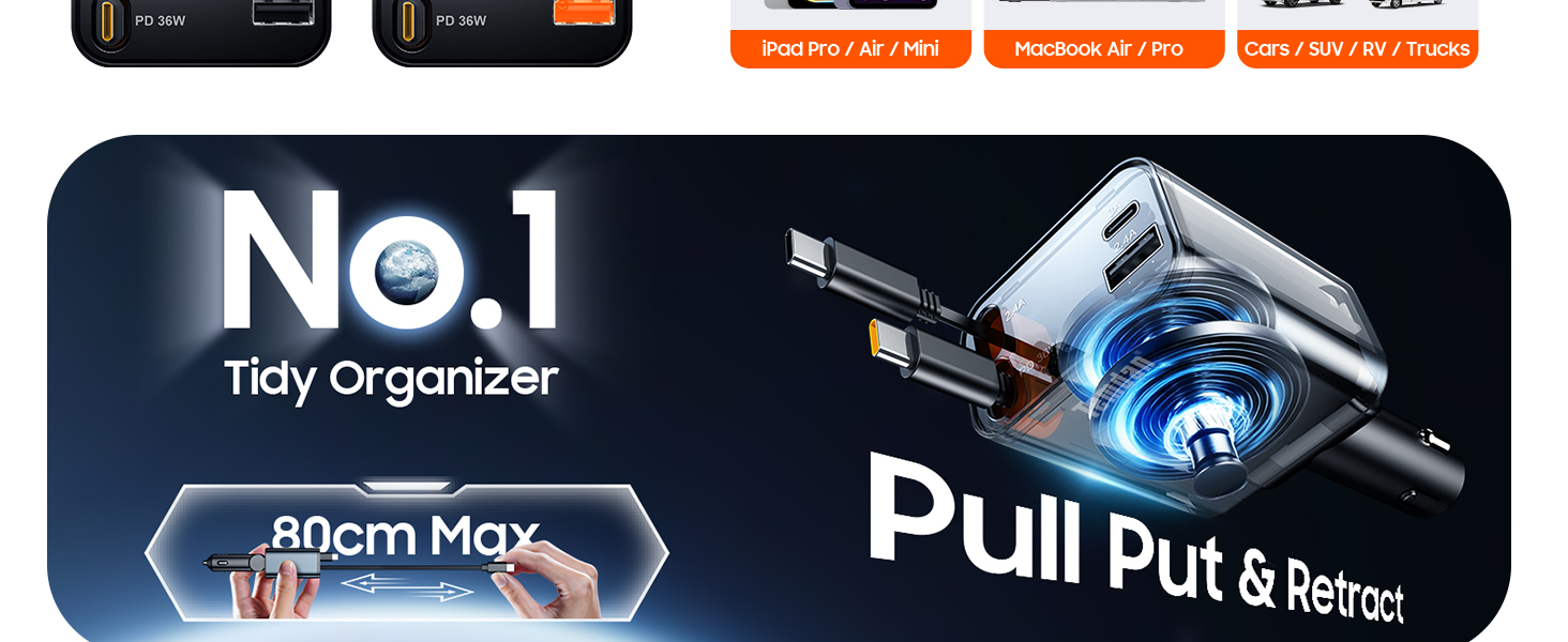 Retractable Car Charger