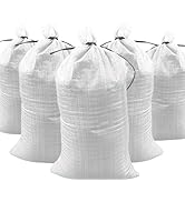 DURASACK Heavy Duty Sand Bags with Tie Strings Empty Woven Polypropylene Sand-Bags for Flood Cont...