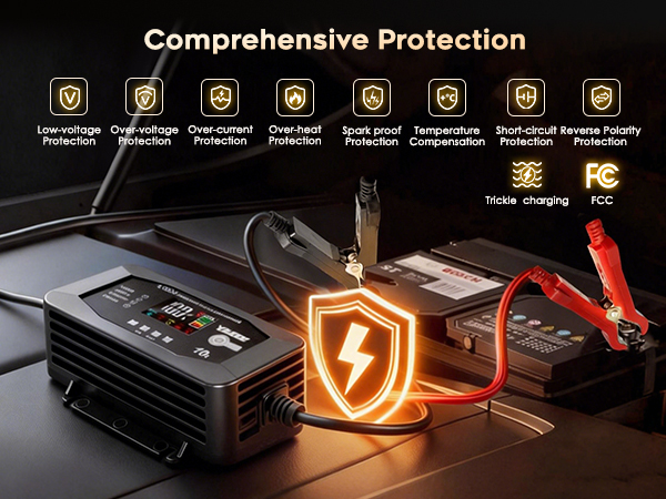  Battery Charger – Automatic Maintainer, Trickle Charger &amp; Desulfator
