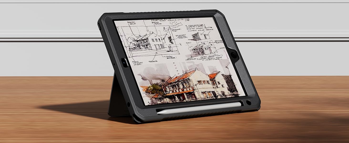 Dexnor Case for iPad 9th/8th/7th Generation 10.2 inch built in Pencil Holder