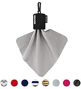 SPUDZ Classic | Microfiber Cloth Screen Cleaner and Lens Cleaner | Open Bottom | Black | 6 x 6 In...