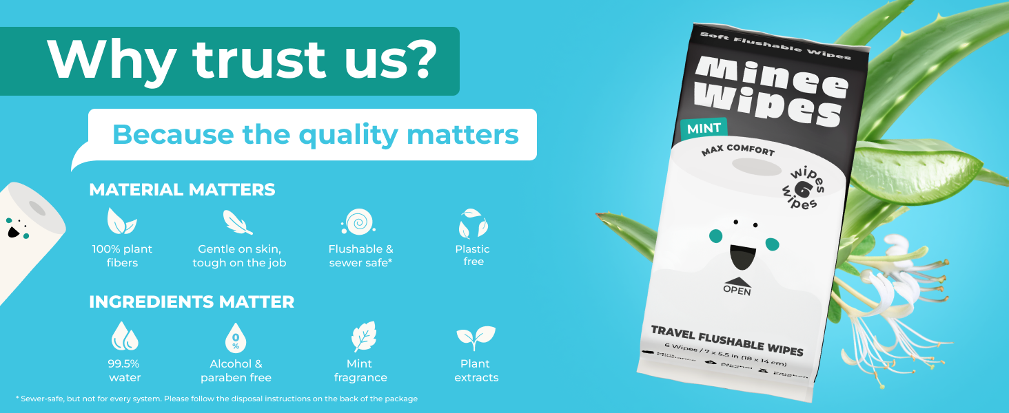flushable wipes