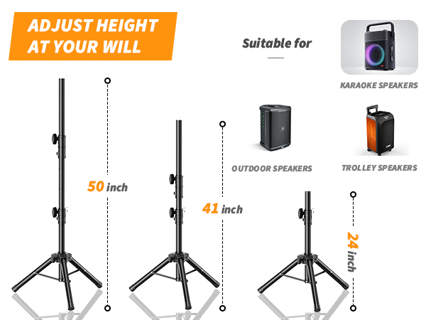 Lightweight Speaker Stands Pair