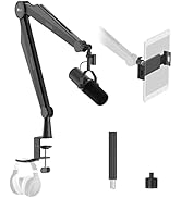 IXTECH Mic Boom Arm Microphone Arm for Blue Yeti Shure Sm7b Hyperx QuadCast Rode At2020 and Fifin...