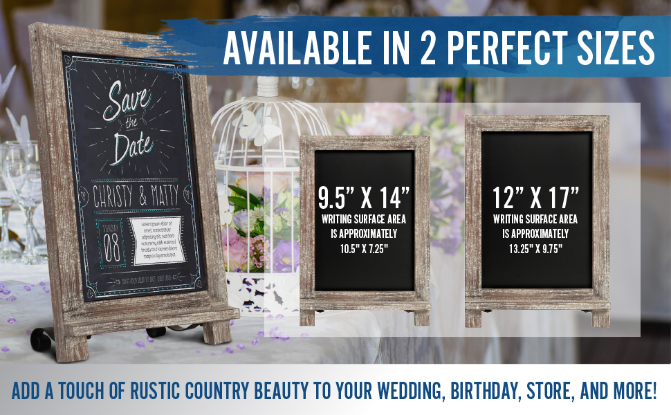 Tabletop Chalkboard Weathered