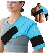 Comfytemp 3D Shoulder Ice Pack Wrap for Injuries Reusable Gel, FSA HSA Eligible, Physical Rotator...