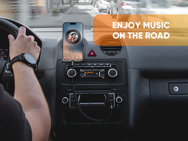 Enjoy music on the road