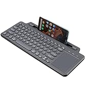 2.4G Wireless Bluetooth Keyboard with Touchpad, Batteried Keyboard for Smart TV HTPC Laptop Deskt...