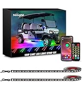 Nilight 2PCS Golf Cart Underglow LED Light Strip Dream Color Multi-Mode Neon Accent Lighting Kit ...