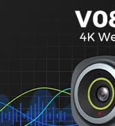 Text reads 'VO8'. Appears to be same or similar graphic as Image 6, showing blue wave pattern and circular element against dark background.