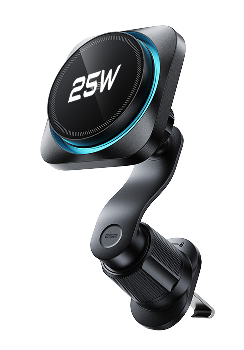 Qi2 25W car mount charger