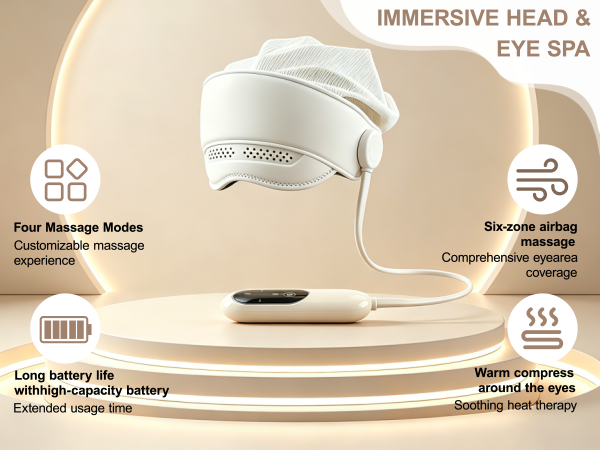 electric Rechargeable Head and Eye Massage Tool